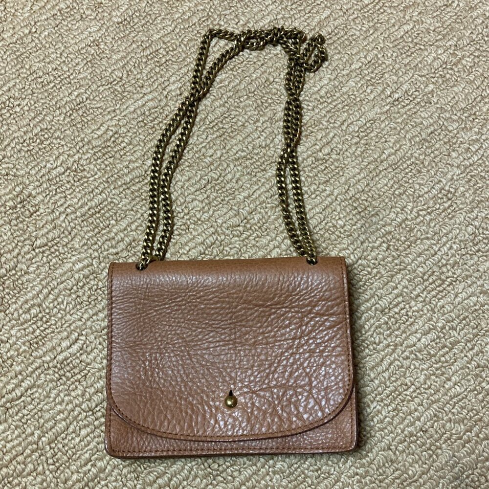 Madewell The Chain Crossbody Bag Brown Leather New Purse - Picture 4 of 7